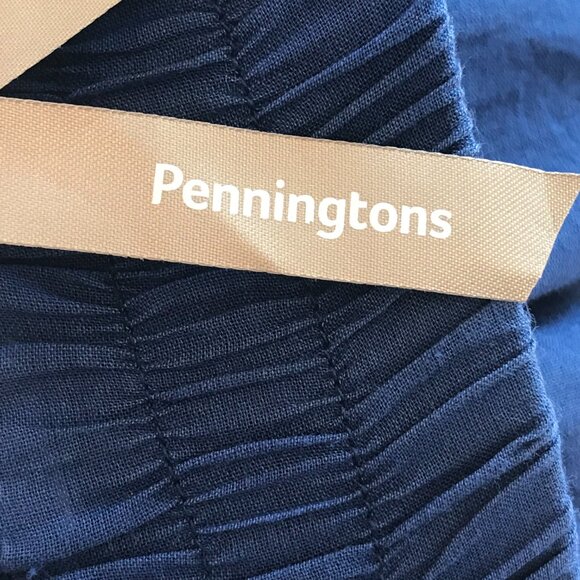 Pennington's  maxi skirt blue tiered lace embroidery women's 3X prairie cottage - Picture 7 of 7